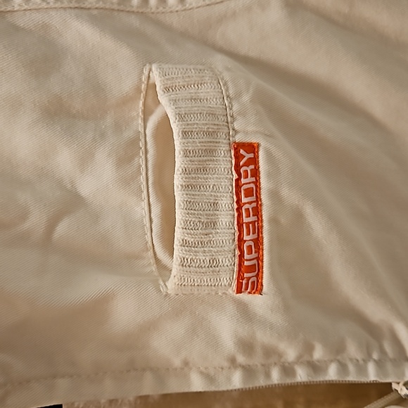 Superdry Cotton Jacket size small White/Cream colour - Picture 3 of 5